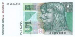 Kroatien p28 5 Kuna 1993